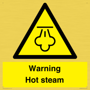 Warning Hot steam